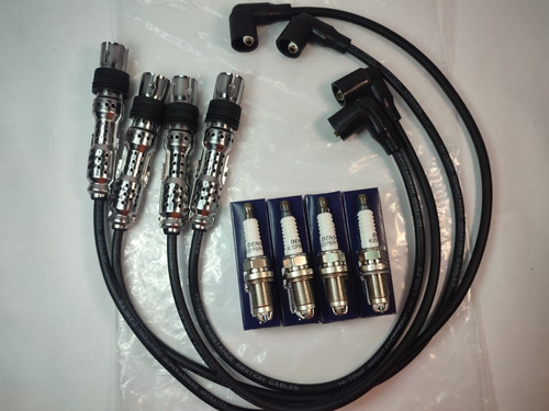 Combo Cables De Bujías Y Bujías Volkswagen Spacefox Bora 