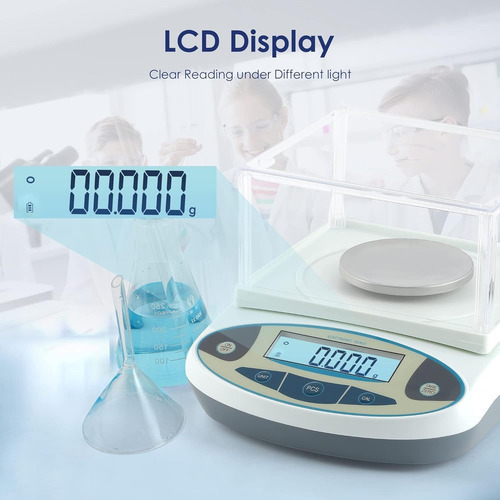 Digital Balanza Analítica De Laboratorio 0,001g 500g 110v