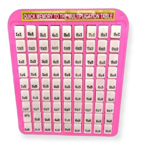 Juego Didáctico Tablas De Multiplicar Fácil Y Práctico