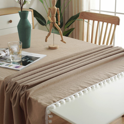 Mesa Lavable Con Costuras De Tela De Algodón