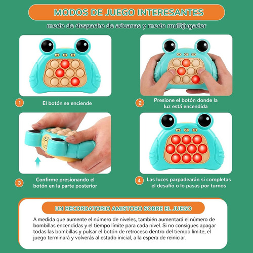 X 2 Piezas Fidget Pop It Electronico, Juguetes Eléctricos