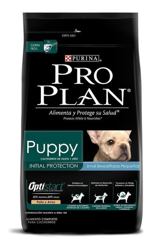 Alimento Pro Plan OptiStart Pro Plan OptiStart Puppy para cachorro de 3.5kg para perro cachorro de raza pequeña sabor pollo en bolsa de 7.5kg