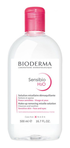 Bioderma Sensibio H2o Solución Micelar Limpiadora Pieles Sensibles Rostro Y Ojos 500ml