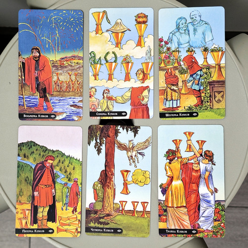 Em Unidades 78 De Cartas Russas New Rider De 10,3* 6 Cm Taro