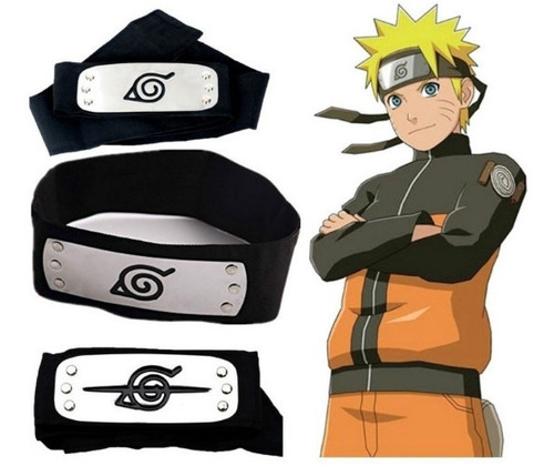 Banda De Naruto Cosplay Anime De La Hoja Plastico