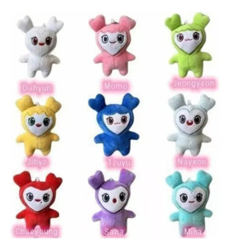 My R0x 9 Piezas Twice Nayeon Lovely Kpop Korea Peluche