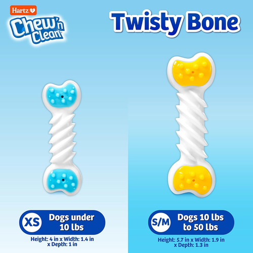 Juguete Masticable Para Perros Hartz Chew N Clean Twisty ...