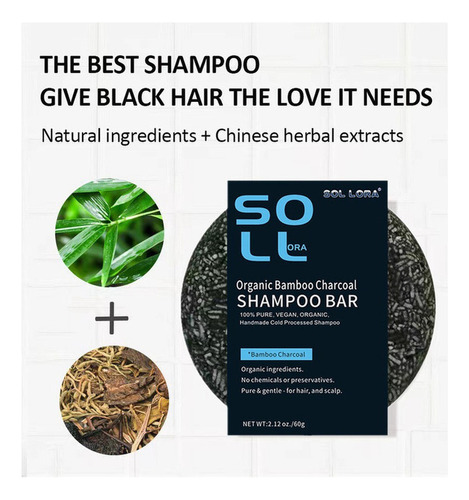 3 Peças De Shampoo Escurecedor Em Barra E Sabonete Em Barra