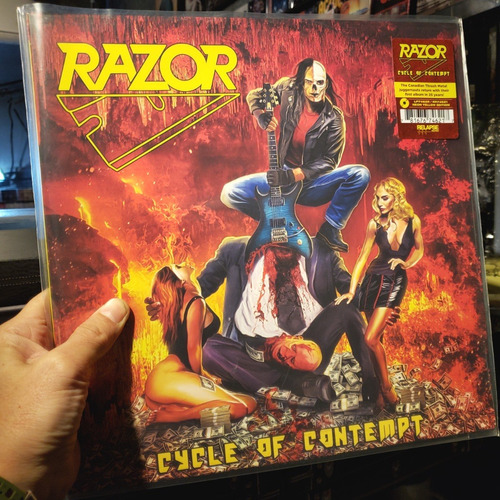 Razor - Cycle Of Contempt Lp Yellow Vinyl