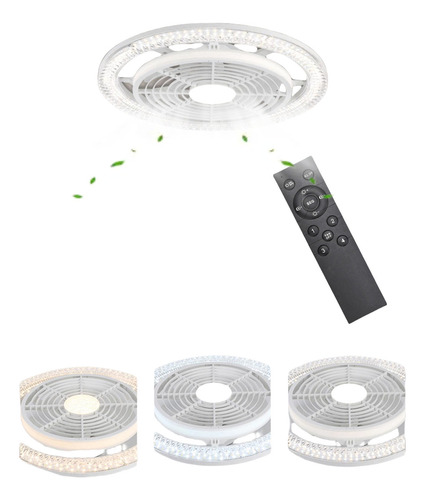 150w Ventilador De Techo Modernos Con Luz Y Control Remoto Cantidad De Aspas 7 Estructura Blanco Aspas Blance Diámetro 36 Cm Frecuencia 50-60hz Material De Las Aspas Plástico