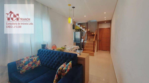 Cobertura Com 2 Dormitórios À Venda, 92 M² Por R$ 409.000,00 - Vila Assunção - Santo André/sp - Co0950