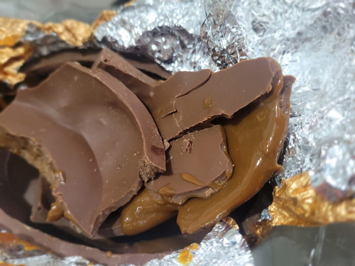 Dois Ovos Chocolate Meio Amargo Havanna Recheio Doce De Leit