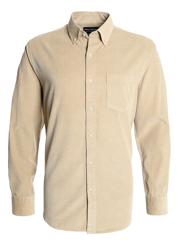 Camisa De Cotele Beige