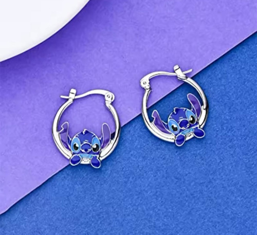 Par De Aros De Lilo Y Stitch Para Niñas Lindo Regalo S/caja