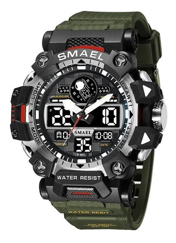 Reloj Impermeables Smael Casual Electronics Wear Army