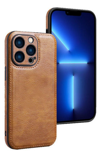 Funda Protectora De Lentes Business Leather Case Para iPhone