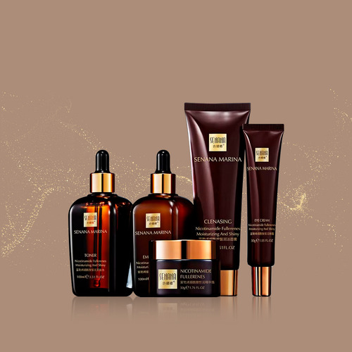Set Cuidado Facial Senana Con Niacinamida Hidratante Aclarante Y Antimanchas Control De Grasa Y Acné Incluye Serum Crema Hidratante Emulsión Tónico Y Espuma Limpiadora
