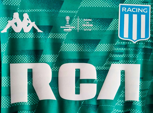 Camiseta Racing Club 2024 Sudamericana No Nike No Adidas (Usado)
