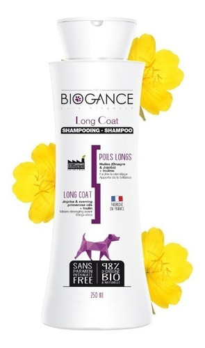 Shampoo Long Coat 250 Ml (pelos Largos), Biogance.