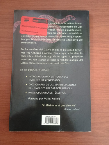 De Los Nombres Del Diablo - Alberto Couste - Océano (Usado)