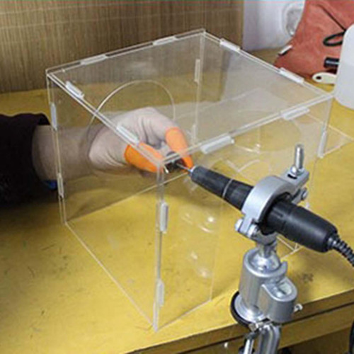 Caja De Polvo De Pulido Cerrada Cubierta De Polvo De Pulido