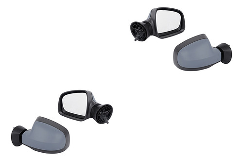 Set Espejos P/pintar C/control Generica Sandero 2010 - 2015