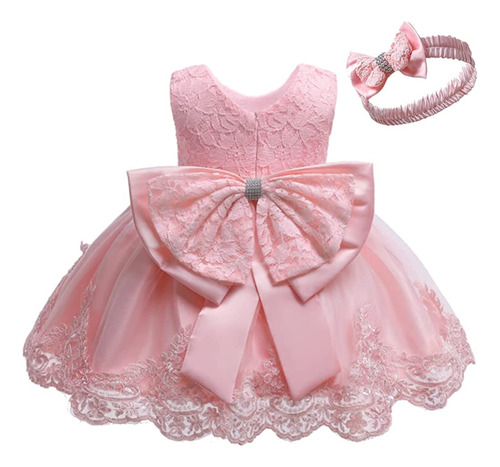 Ropa, Vestido De Princesa, Lazo, Encaje, Vestido Para Niña