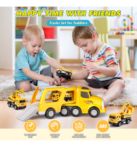 Carro Control Remoto, Camión De Construcción, Juguetes Niño