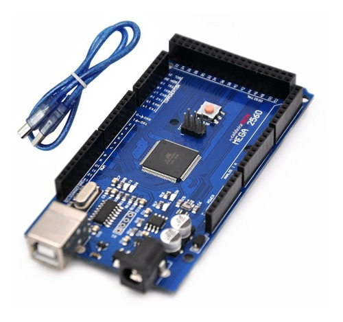 Kit Placa Para Arduino Mega 2560 R3 + Cabo Usb + Tutoriais