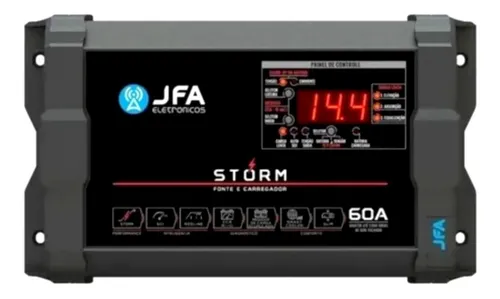 comprar Fonte Automotiva 60a Jfa Amperes Bivolt Automatico