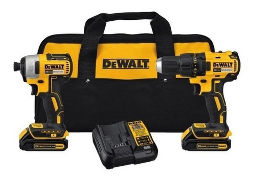 Kit Taladro Y Atornillador Impacto Inalambrico Dewalt 20v