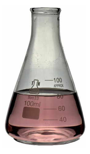 Erlenmeyer Graduado Vidrio 100ml