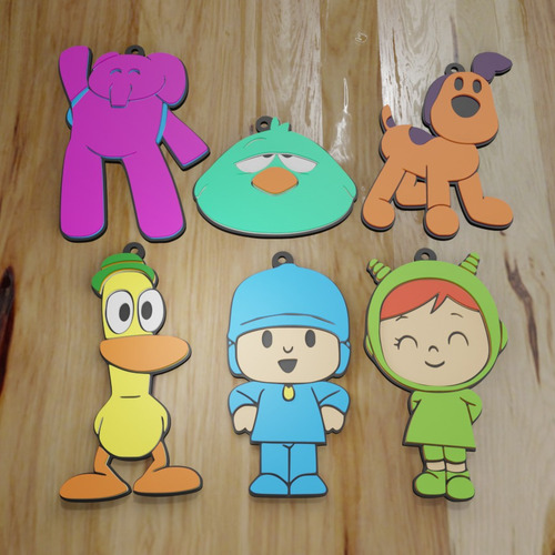 Llavero Souvenirs Poco Yo Hecho En 3d Por 10 Unidades Celeste