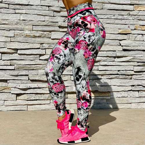 Imagem 7 de 7 de Conjunto Top + Legging Com Franzido Levanta Bumbum Ref. 953