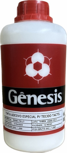 Adesivo De Tack Especial P-tecidos Tacktel 1 Litro Genesis
