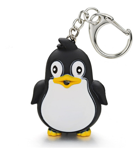 Antorcha Led Con Luz De Sonido Llavero Chic Pingüino