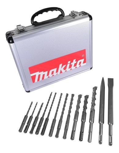 Makita D-31734 kit de brocas y cinceles Sds Plus 13 piezas 