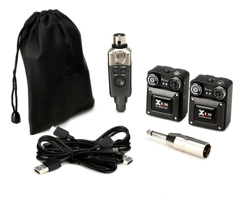 Sistema de monitoramento sem fio intra-auricular Xvive U4R2 2 Receptores
