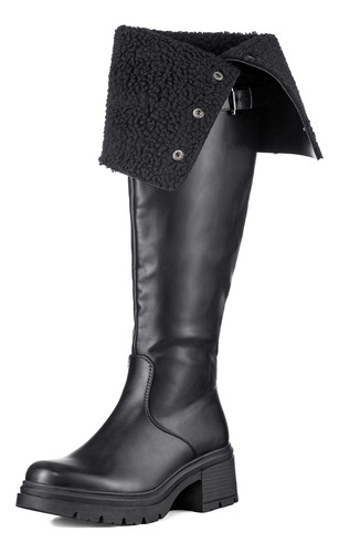 Botas Largas Mujer De Moda Comodo Tacon Grueso Weide Czy615