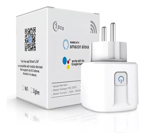 Enchufe Toma Corriente Socket Wifi Tuya Smart Con Medidor De