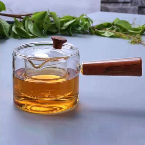 Tetera De Cristal, Resistente Al Calor, Extraíble, Transpare