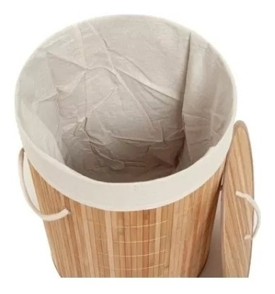 Canasto Cesta Organizador Ropa Sucia Bambú Ecológico