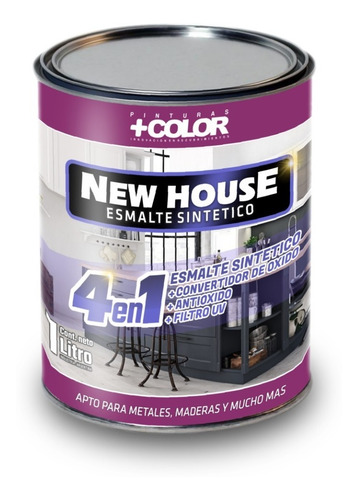 Esmalte Sintético 4 En 1 New House X 4 Litros