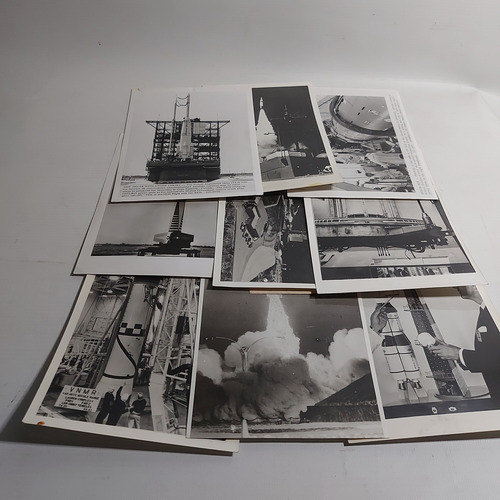 Antiguas Fotos Naves Espaciales. Lote De 9. Ian1923 (Usado)