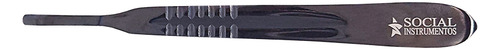 Cabo Bisturi Plasma Preto N°4