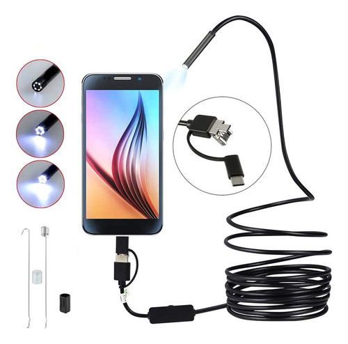 Cámara De Monitor De Pulgadas Con Endoscopio. Led Ajustables