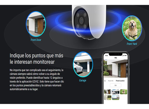 Cámara Seguridad Exterior H8c 4mp 2k Ezviz Con Tecnología Ia