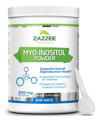 Suplemento Polvo De Mio-inositol 16 Onza - g a $711