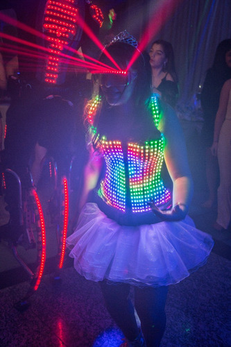 Alquiler Vestido Led Casamientos Fiestas De 15 Show Led 