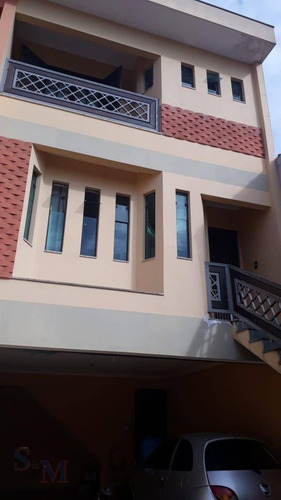 Imagem 2 de 12 de Sobrado Com 3 Dormitórios À Venda, 196 M² Por R$ 680.000,00 - Parque Novo Oratório - Santo André/sp - So0456